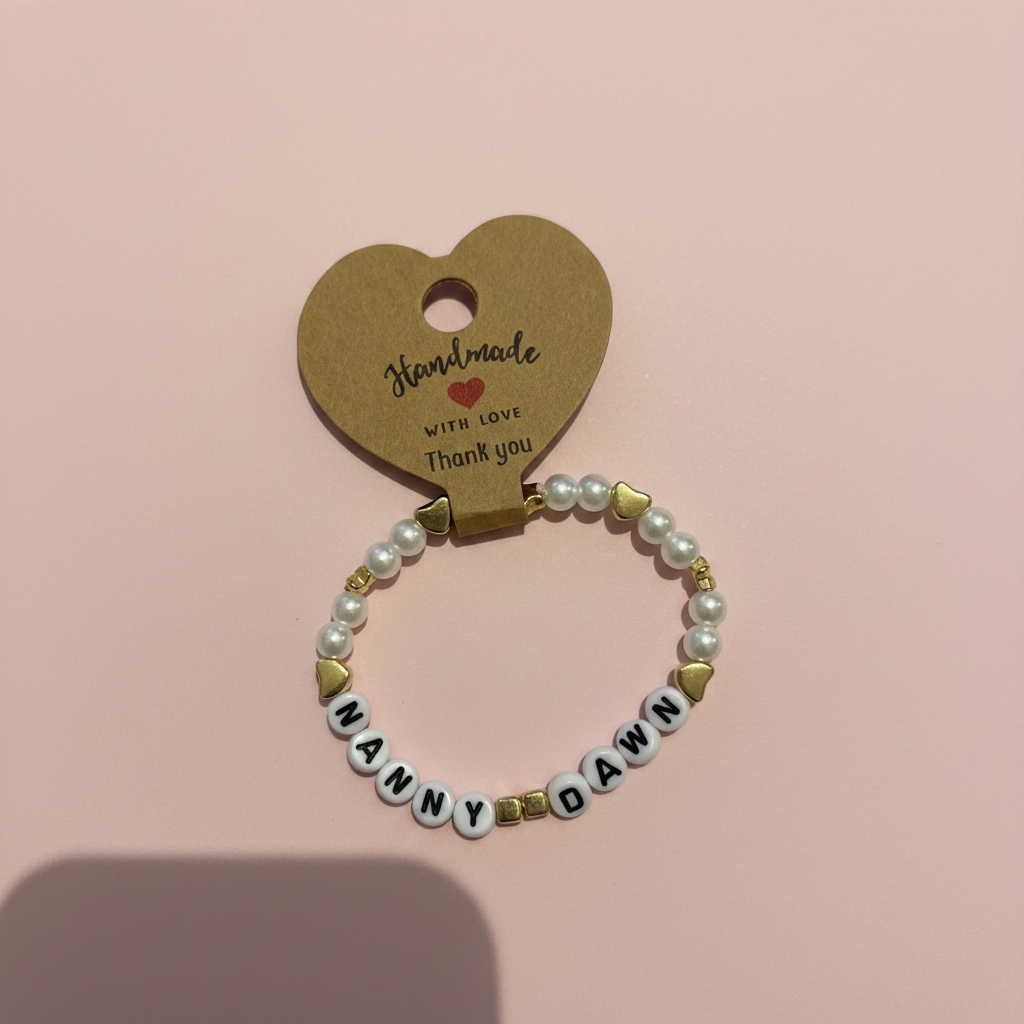 Nanny Dawn Bracelet - Pastel Pink Background