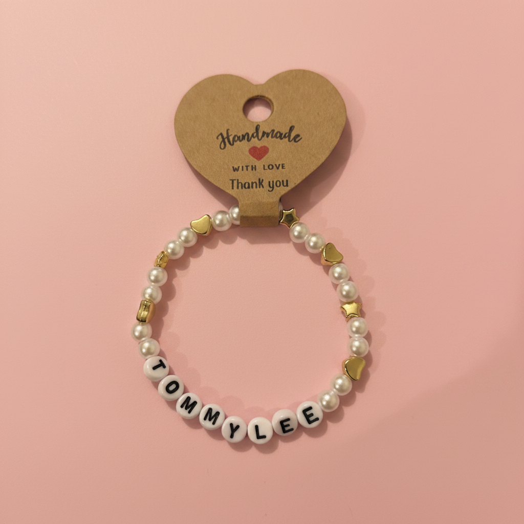 Tommy Lee Bracelet - Pastel Pink Background